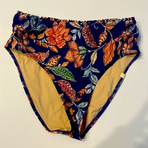 Summersalt Mini-Ruffle High Leg High Rise Bikini Bottom